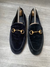 Gucci horsebit velvet jordan slip on loafers sz 37 us 6.5