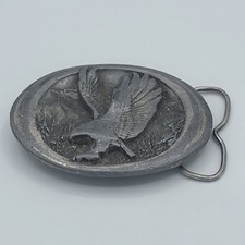 vintage C&J eagle belt buckle made in USA 1988