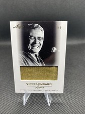 2012 Leaf Vince Lombardi Legacy Game Worn Jacket Patch Card #WJ-22 Numbered 1/5