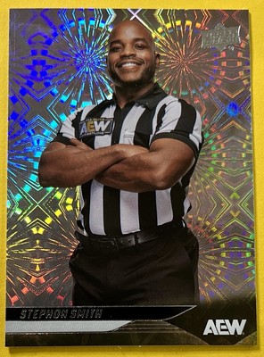 Stephon Smith 2025 Upper Deck AEW PYRO PARALLEL Card #95 REFEREE