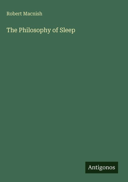 Robert Macnish | The Philosophy Of Sleep | Buch | Englisch (2025)-image