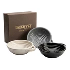 Zenith Shaving Bowl Barber Shaving Mug Ceramic Soap Dish Handle Shaving Cup White