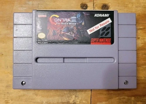 NFR Not For Resale -- Contra III: The Alien Wars (SNES)