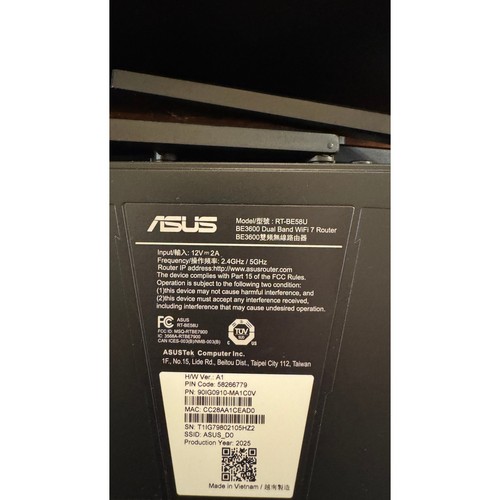 ASUS RT-BE58U BE3600 Dual Band WiFi 7 Extendable Router - Afbeelding 7 van 8