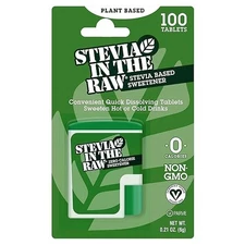 Stevia In The Raw Stevia Sweetener Tablets, 100 Ct, Zero Calorie Stevia Sugar Su