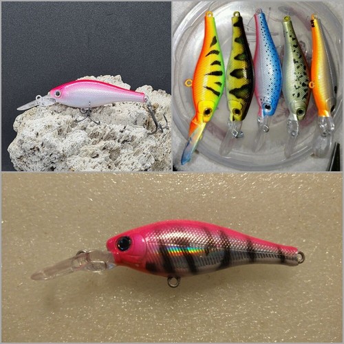 10 cuerpos de señuelo de pesca pececillos en blanco 3 1/3 pulgadas 1/4 oz señuelo sin pintar UPM515 - Imagen 8 de 11