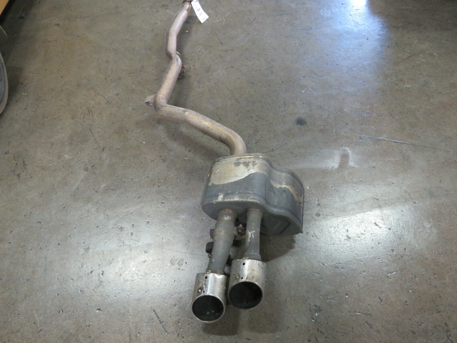 Maserati Quattroporte, LH, Left, Muffler, Used, Dented Tip, P/N 670030851