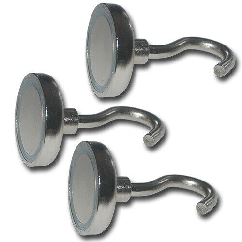 NEODYM MAGNETE MIT HAKEN ✅ ÖSE Ø10-75mm STARKE HAFTKRAFT HAKENMAGNET MAGNETHAKEN - Bild 18 von 25