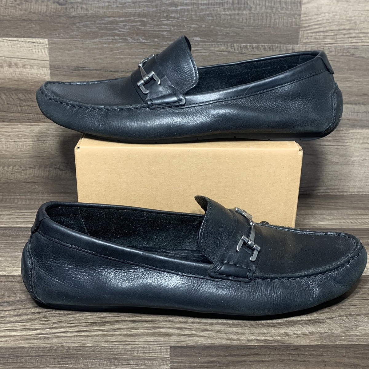 Cole Haan Somerset Link Bit Loafer Driver Black Leather Sz  display picture 3