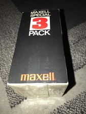 3 Maxell Videocassette L-750 BETA Sealed Blank Tapes Epitaxial L-750EX