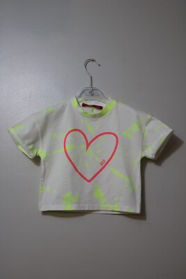 agatha ruiz de la prada hippie yello and white tie die  girls t shirt
