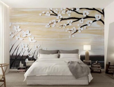 3D Pigment Branch ZHUA7165 Wallpaper Wall Murals Removable Self-adhesive Ann 24