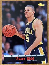 1994 Classic Basketball Draft Pick Preview BP2 Jason Kidd Cal Mavericks Card