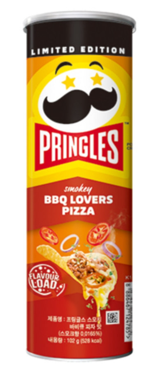 Pringles Smoky BBQ lovers Pizza + Rich cheesy garlic flavour 2p Set NO USA  SHIP