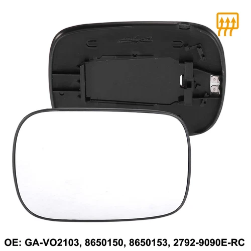 Rearview Right Side Heated Mirror Glass w/ Backing for Volvo XC70 XC90 2001-2006