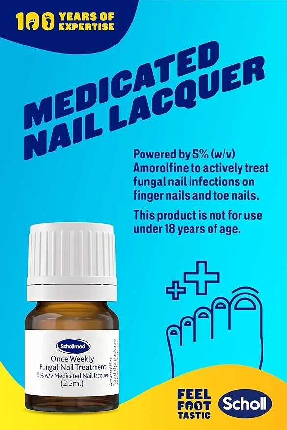 Schollmed Once Weekly Fungal Nail Treatment Clinically Proven With Amorolfine - Image 4 of 4