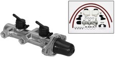 New Wilwood Aluminum Remote Tandem Master Cylinder1-18 Borepolished New Wilwood Aluminum Remote Tandem Master Cylinder1-18 Borepolished