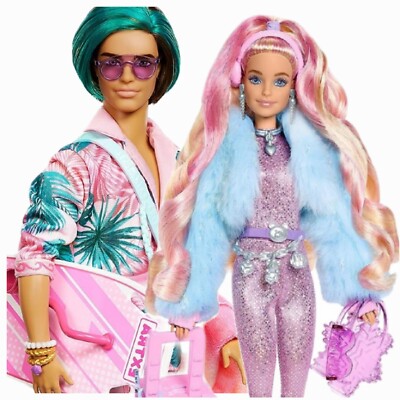 Barbie Extra Fly Barbie Made To Move Ken Doll Travel Barbie Doll