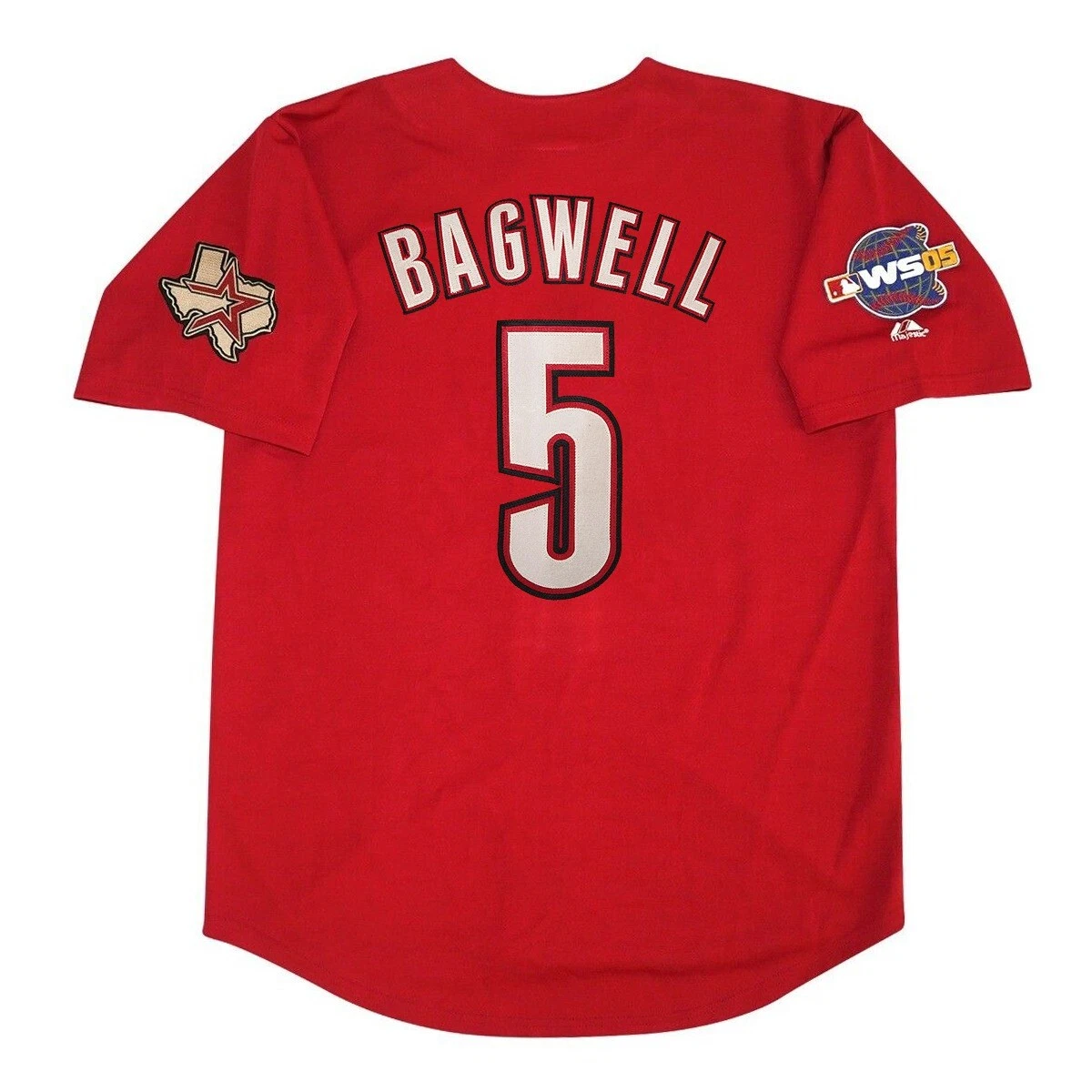 Jeff Bagwell Houston Astros Alt Brick Red 2005 World Series Jersey Men's  (S-3XL)