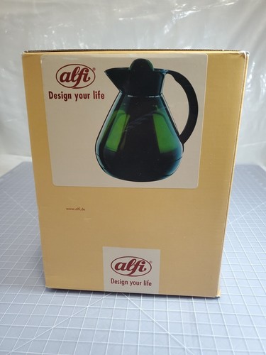 Vintage Alfi Thermal Vacuum Carafe, Emerald Green, Made in Germany London Design - Picture 5 of 9