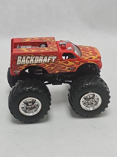 Hot Wheels Monster Jam 1:64 Backdraft Fire Truck - Picture 2 of 8