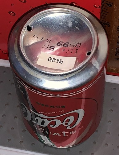 FINLANDIA ALLUMINIO COCA - FONDO LATTINA COLA SVUOTATO - Foto 5 di 5