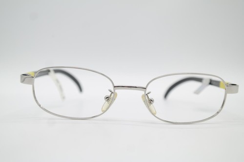 Monture De Lunettes Look 1570 Argent Et Noir - Demi-monture Ovale - Taille 47-28 - Neuf Sans étiquette