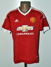 MANCHESTER UNITED 2015/2016 HOME FOOTBALL SHIRT JERSEY ADIDAS SIZE M ADULT