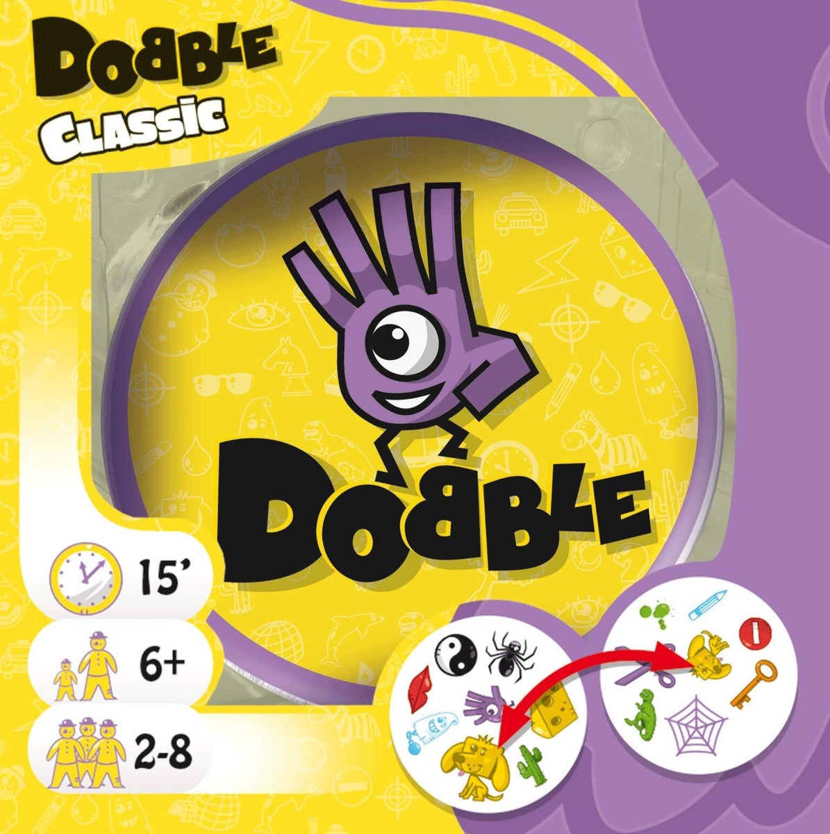 Asmodee , Dobble Disney Princess , Card Game , Ages 6+ , 2-8 Players
