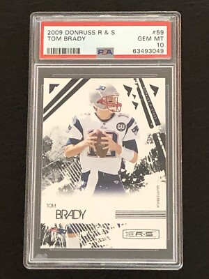 2009 Donruss Rookies & Stars R & S Tom Brady #59 PSA 10 GEM MINT 