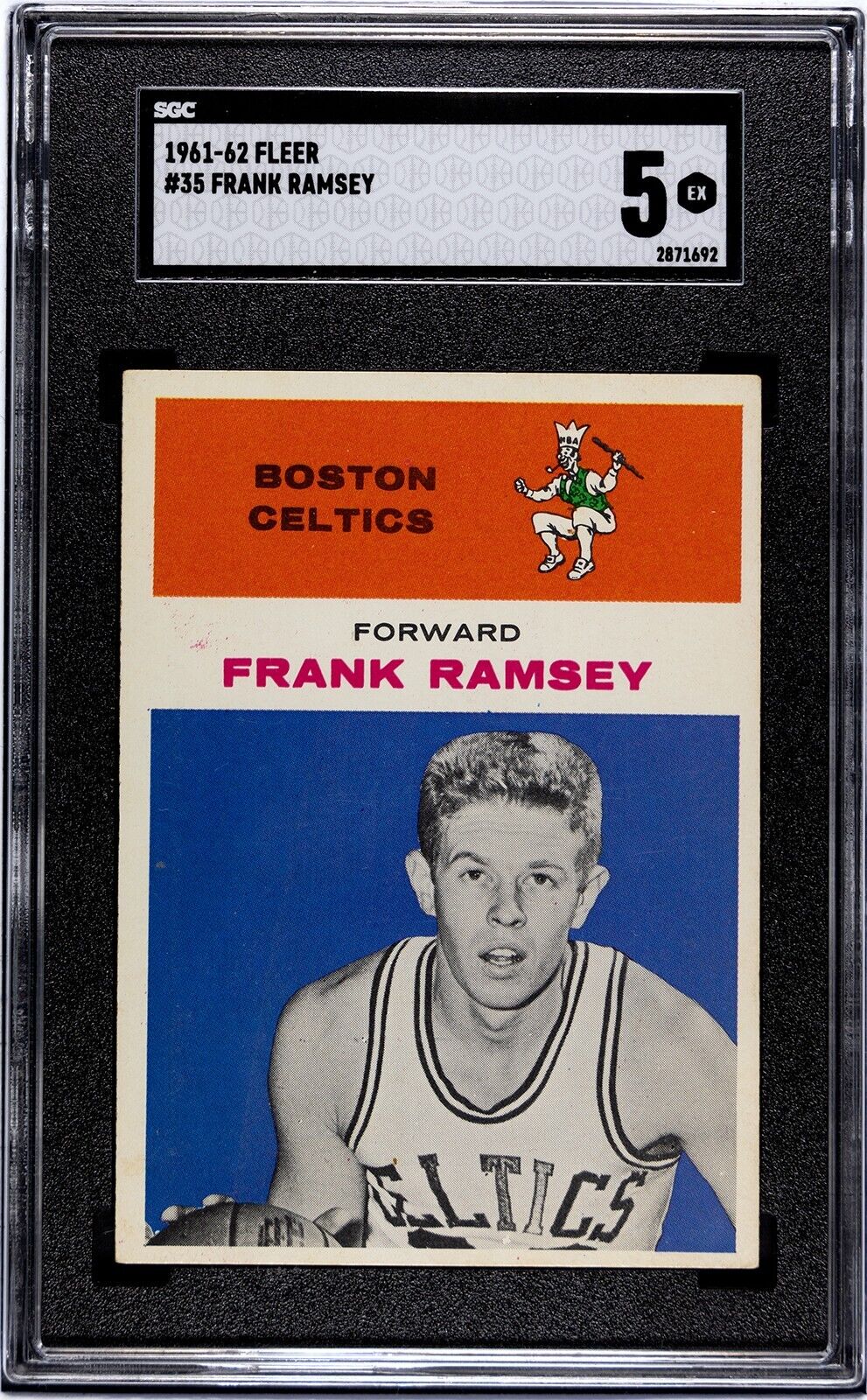 1961-62 FLEER #35 Frank Ramsey SGC Grade 5 EX