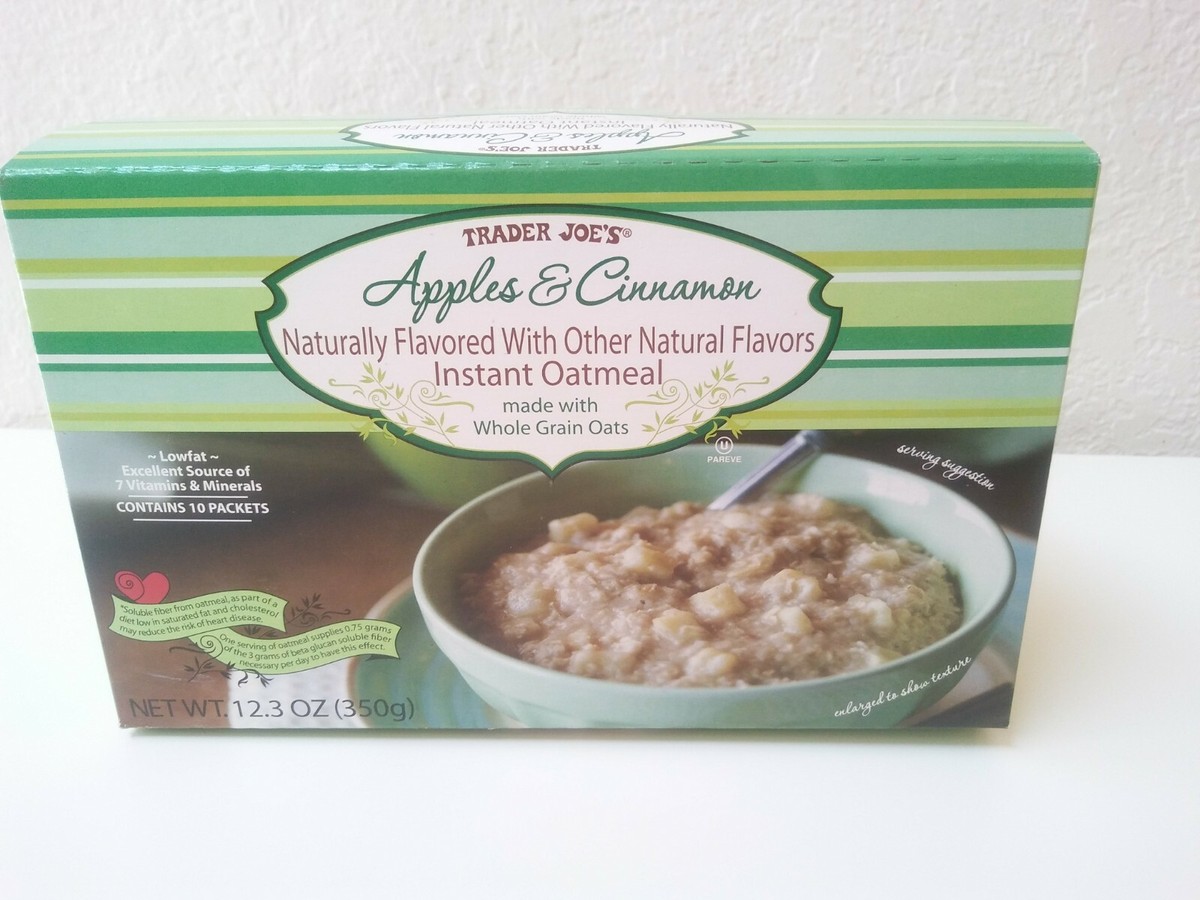 Trader Joe's Apples Cinnamon Naturally Flavored Instant Oatmeal