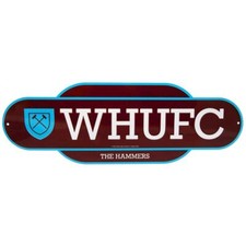 West Ham United FC Established Metal Sign