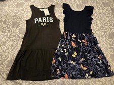 GAP kids navy blue dress XL and H M black dress 8/10 