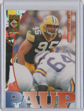 1995 Collector's Edge Black Label #20 Bryce Paup Buffalo Bills Green Bay Packers
