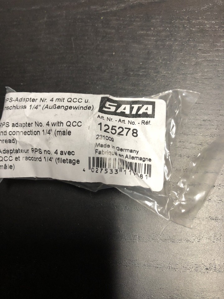 SATA RPS Adapter #4 125278 for Iwata Spray Guns Supernova LS400 WS400