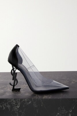Saint Laurent Opyum Transparent PVC and Patent Leather With Black