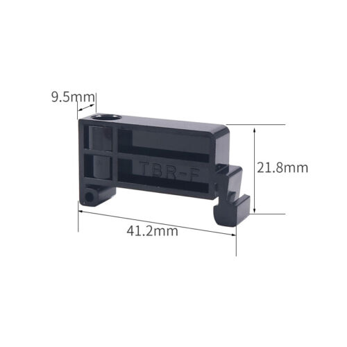 DIN Rail Terminal Block End Brackets Rail Mounting Bracket Metal Fixtures Silver - Picture 14 of 14