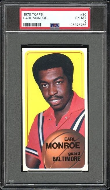 1970 Topps #20 Earl Monroe PSA 6 Bullets HOFame GREAT looks NICER!!