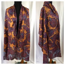 The Limited Shawl Scarf Silky Australian Dream Painting Dot Print 76.5 x 27"