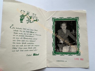 orig. Foto Kind Junge Schuhhaus Leiser Berlin 1952
