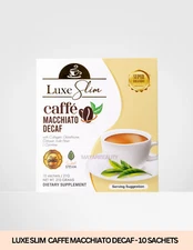 Luxe Slim Decaf Caffe Macchiato, 10 Sachets X 21g