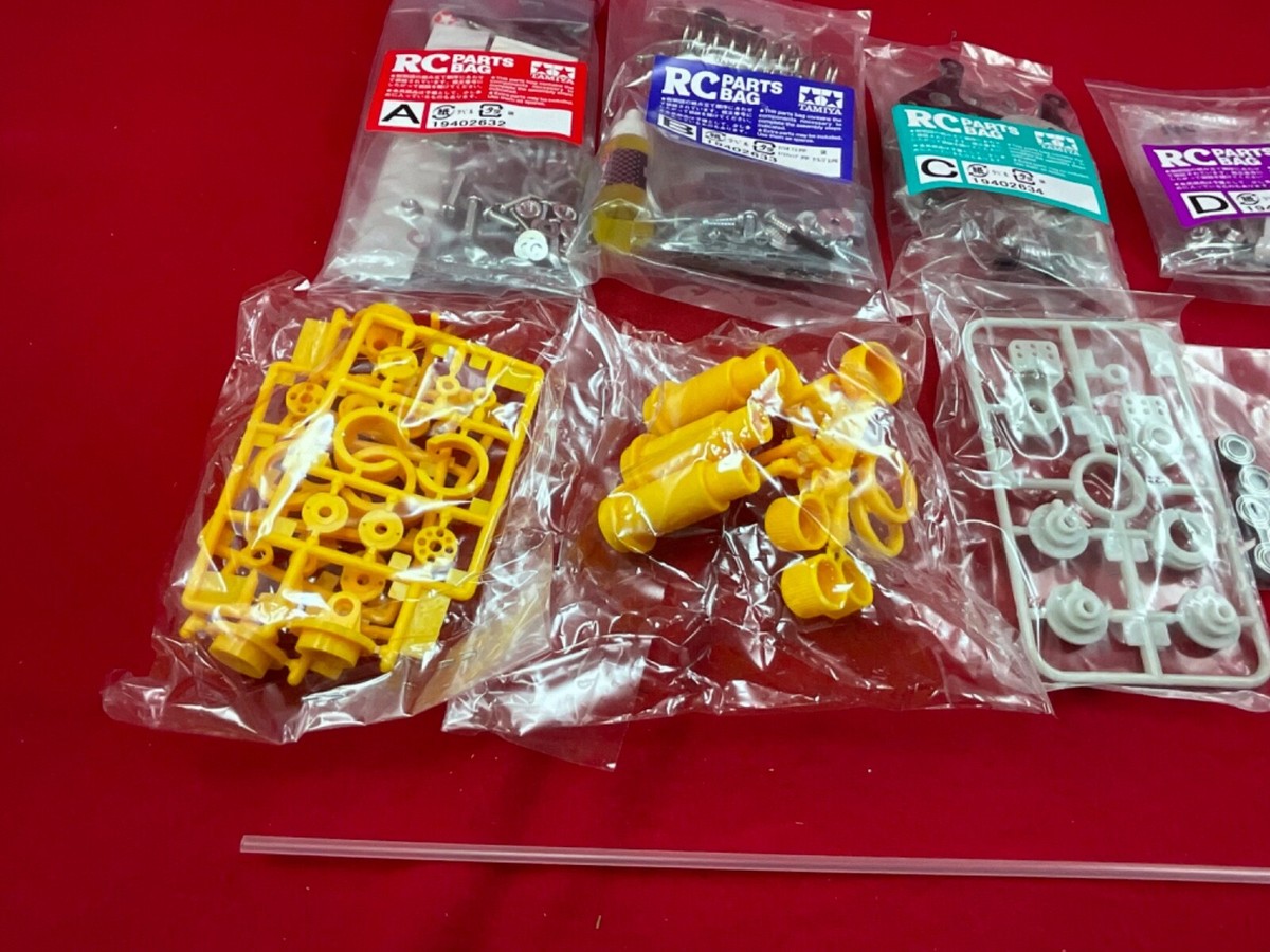 TAMIYA NOVAFOX HUGE PARTS LOT A B C D Bags TOOLS HARDWARE GEARS