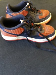 air force 1 shoes red white and blue