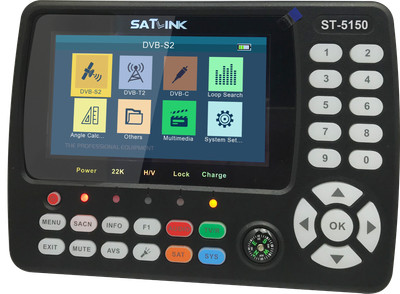 SATLINK ST-5150 DVB-S2/T2/DVB-C HD Satellite TV Finder MPEG-4 H.265 with compass