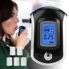 Digital LCD Police Breath Breathalyzer Test Alcohol Tester Analyzer Detector new