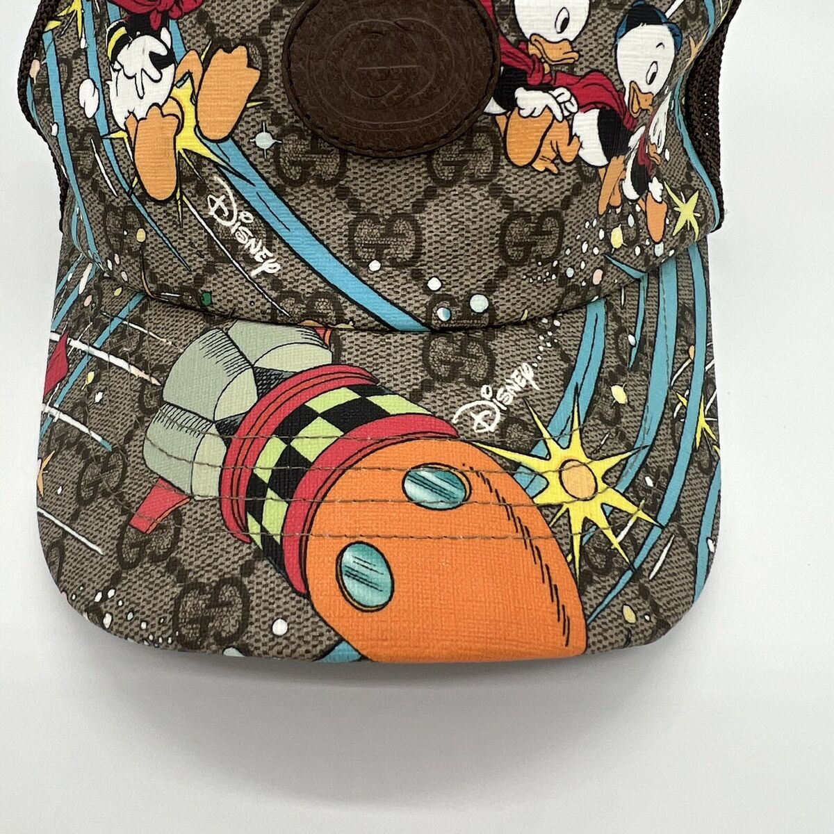 GUCCI✖️Disney ドナルドキャップ Gucci x Disney Donald Duck Trucker Hat Cap 2021 Adult Size M
