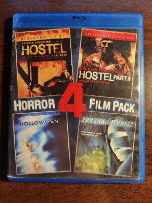 Hostel 1 & Part II / Hollow Man 1 & 2 Horror 4-Film Pack (Blu-ray, 2016) 