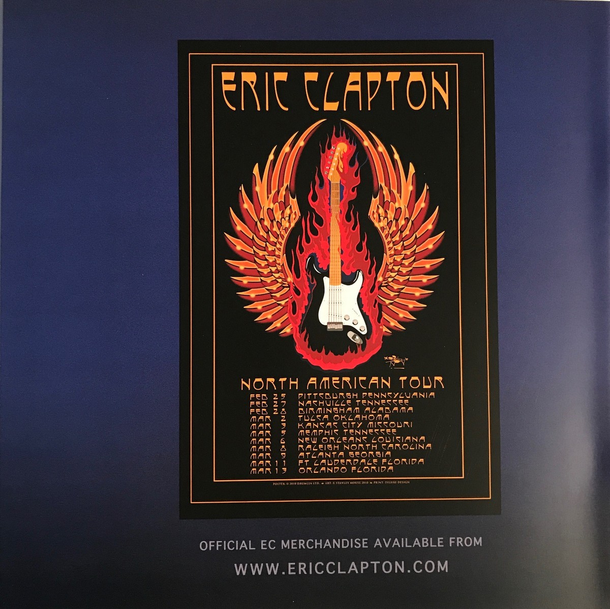 ERIC CLAPTON 2010 TOUR BOOK, PROGRAM | eBay
