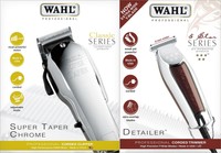 Wahl Chrome Super Taper Hair Cutting Machine + Wahl Wide Detailer Hair Trimmer Wahl Chrome Super Taper Hair Cutting Machine + Wahl Wide Detailer Hair Trimmer